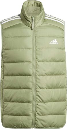 Жилет Adidas Essentias 3-Stripes Down Vest для чоловіків, колір: темно-зелений (S)