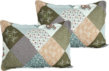 Комплект літньої постільної білизни Marina Decoration з принтом та тисненням, ультрам'який, 3-частинний комплект з 2 наволочками, в клітинку, розмір King