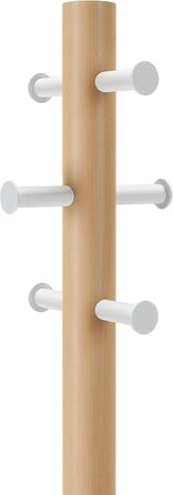 Umbra Pillar Wardrobe Stand with Stool, Default_no_Selection_Value, White/Natural, One Size
