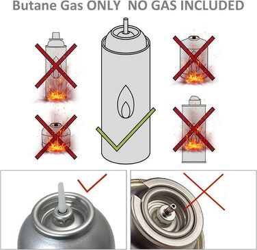 Газовий пальник Flambierbrenner з подвійним полум'ям для приготування десертів, гриля та карамелізації. Ідеально для дому, кухні та барбекю