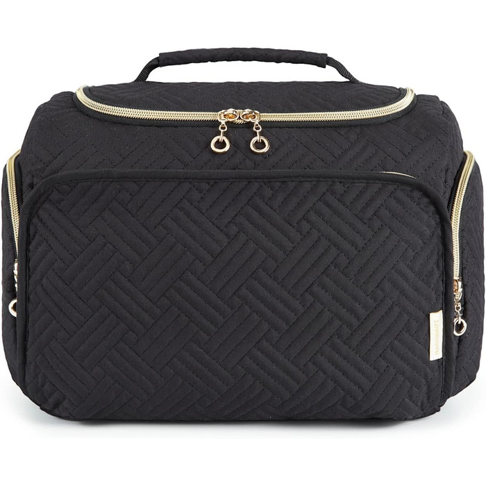 Сумка для подорожей BAGSMART, чорна - органайзер для косметики та туалетних аксесуарів