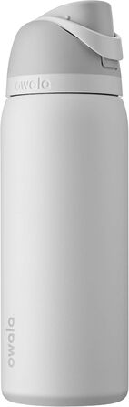 Owala FreeSip Insulated Stainless Steel Water Bottle with Straw for Sports and Travel, BPA-Free, 1.2 L, Dreamy Field (946 ml, Shy Marshmallow)