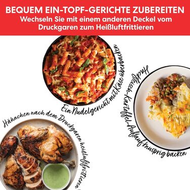 Instant Pot Duo Crisp + Air Fryer 11-in-1 Electric Multi-Cooker 5.7 L - Pressure Cooker, Air Fryer, Slow Cooker, Steamer, Dehydrator with Grill, Keep Warm and Baking Function, Stainless Steel Silver 5.7 Liter Duo Crisp + Air Fryer