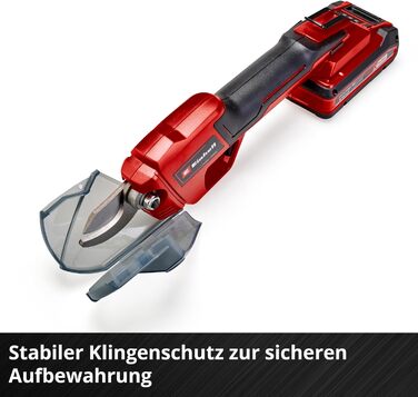 Акумуляторний сучкоріз Einhell GE-LS 18 Li-Solo Power X-Change, 18 В, до 28 мм, байпас-лезо, без акумулятора та зарядного, м'яка ручка, безпечний вимикач