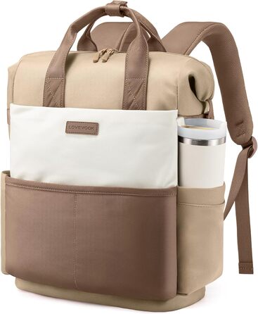 LOVEVOOK Рюкзак для жінок з відділенням для ноутбука 15.6 дюймів, шкільний, для подорожей, університету, бізнесу, водонепроникний, 15.6', хакі