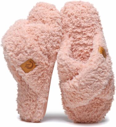 Жіночі плюшеві халапи (тапочки) SmarTigi, зимові, теплі, м'які, з антиковзким покриттям, рожеві (42/43 EU)