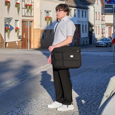 EAAKIE Bag Work Bag Shoulder Bag Flight Attendant Bag Men's Bag Black XXL