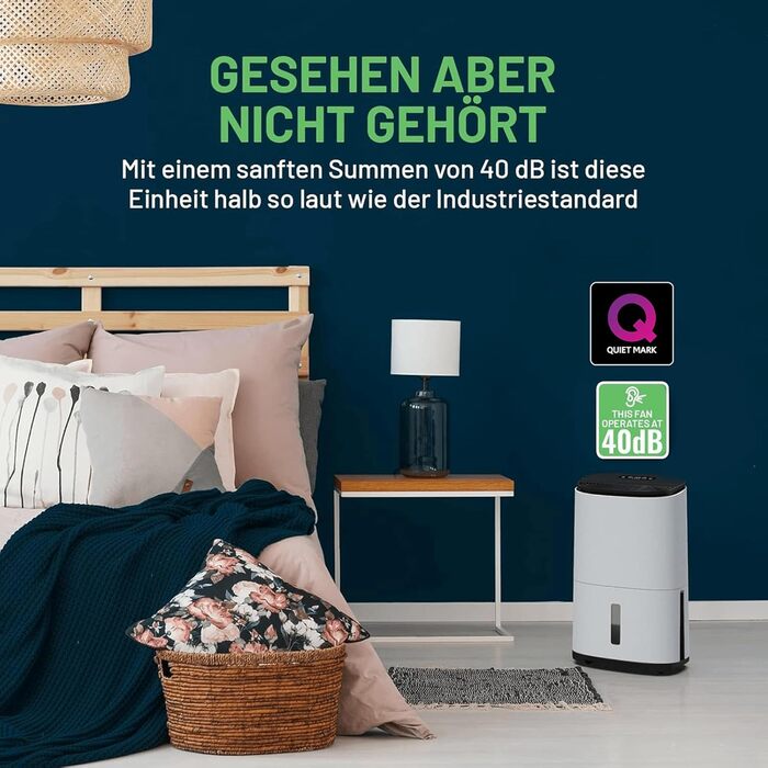 Зволожувач повітря Meaco Arete® One 10L з HEPA-фільтром для дому 42 м² | Очищувач повітря