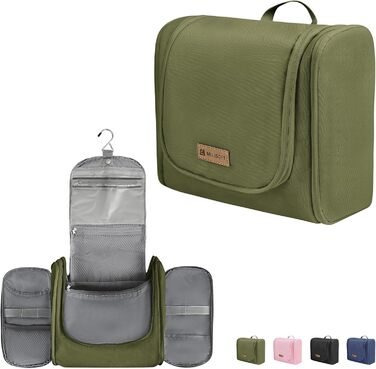 Водонепроникний дорожній органайзер для косметики та туалетних аксесуарів (зелений)