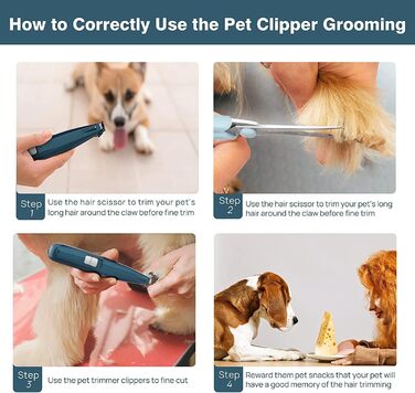 Професійна машинка для стрижки шерсті собак та котів з LED-підсвічуванням, акумуляторна