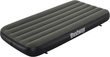 Надувний матрац Bestway TriTech Connect and Rest 3-в-1 | Міцний матеріал | Регульовані пряжки | 2 матраци в комплекті | Сірий колір | 188 x 99 x 25 см