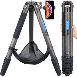 Штатив для камери Artcise з вуглецевого волокна, монопод 40 мм, професійний, для важкої техніки, подорожей, максимальне навантаження 40 кг (CS90C)