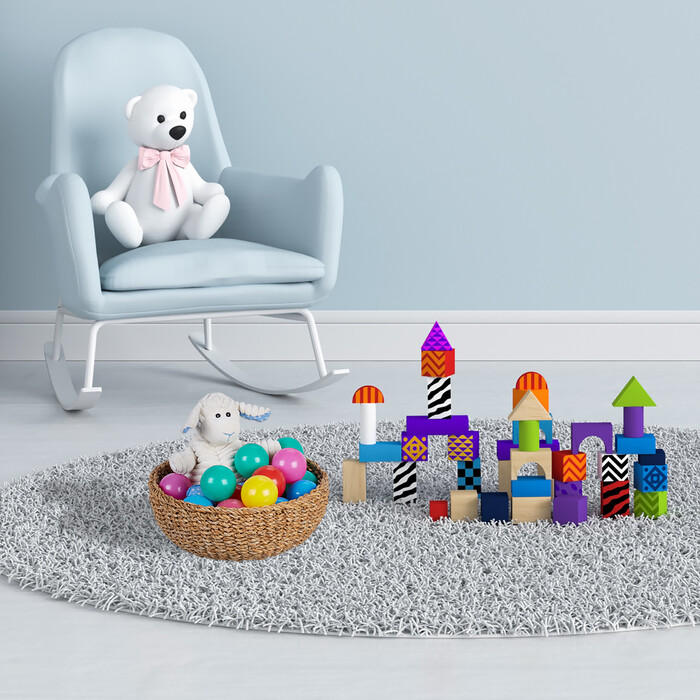 Relaxdays Set of 3 Round Storage Baskets