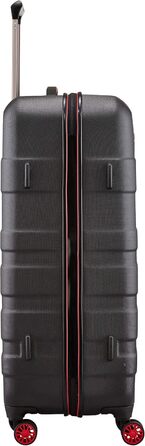 Чемодан Travelite Vector 77 см, L, з TSA замком, 103 л, чорно-червоний