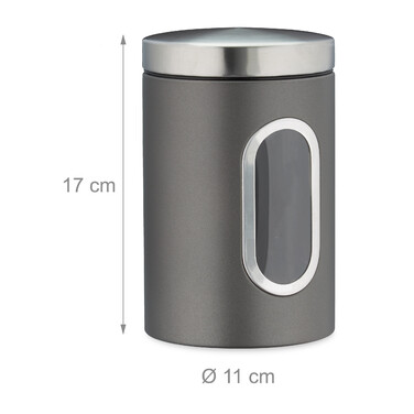 Relaxdays Storage Container with Viewing Window