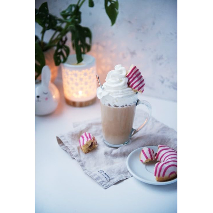 Набір склянок KROSNO Alex 4 шт. 400 мл: кавові, чайні, з ручкою | KROSNO