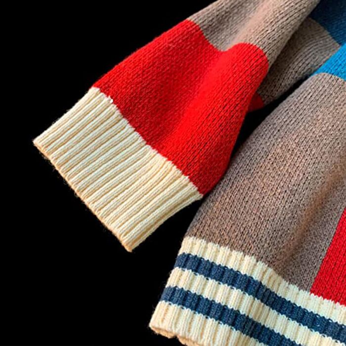 Чоловічий в'язаний кардиган Gurunvani з довгими рукавами та ґудзиками, XXL, чорний