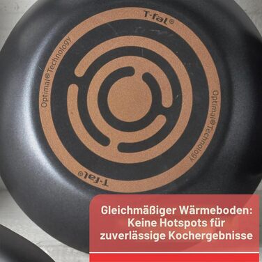 Набір антипригарного посуду T-fal Signature, 12 предметів, термостійкий до 350°C, каструлі та сковорідки, чорний