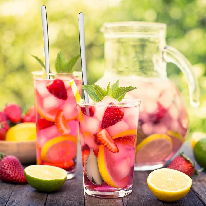 Набір ложок для лате макіато, 8 шт., 24 см, нержавіюча сталь, для десертів, кави, молочних коктейлів, морозива, придатні для миття в посудомийній машині, сріблясті