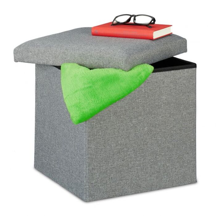 Relaxdays Ottoman з місцем для зберігання речей