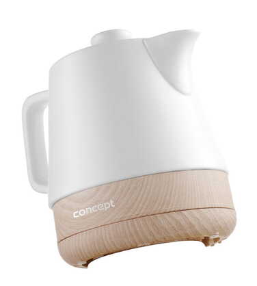 Електричний чайник Concept RK0060, 1200 Вт, 1 л, білий, керамічний