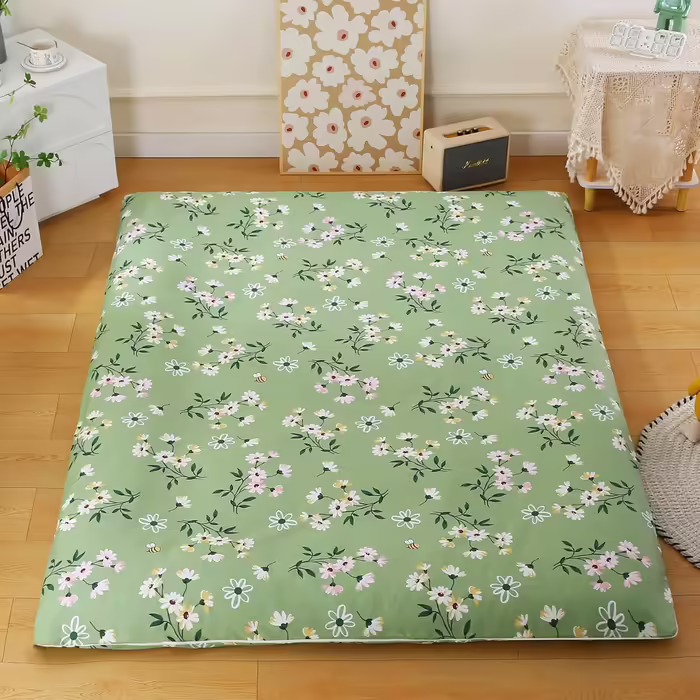YUDACHU Futon Mattress Cover with Zipper, Japanese Futon Cover, Queen Size, Machine Washable, Soft, Skin-Friendly, Tatami Mattress Cover for Dust Protection F Double Bed