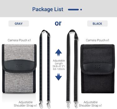 Сумка для камери JJC Kompakt: сумісна з Fuji X100VI/X100V/X100T, Sony a6700/a6600/a6400/a6100, Canon EOS M5/M50, Ricoh GRIII, Leica SOFORT2 (Чорний)