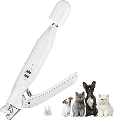 Машинка для стрижки собак Leise, 4 в 1: стрижка тіла, обрізка подушечок, догляд за очима та вухами. Ідеально для собак та котів. Комплект 2 в 1
