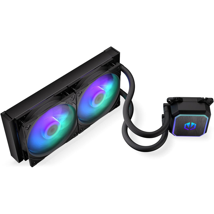 Система водяного охолодження Endorfy Navis F240 ARGB – 240мм радіатор, PWM-насос, 2 вентилятори Fluctus 140 PWM ARGB, сумісна з Intel LGA 1700/1200/115x та AMD AM5/AM4