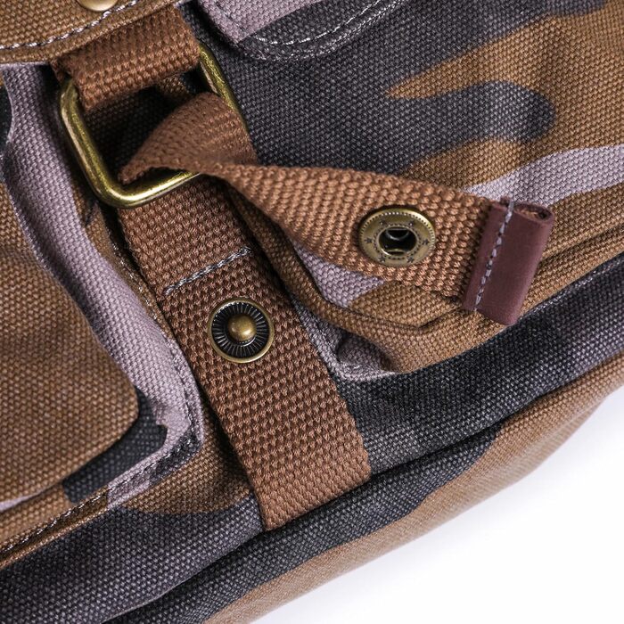 Сумка на плече Gootium з тенту – Месенджер Canvas Vintage для жінок та чоловіків (Camo)