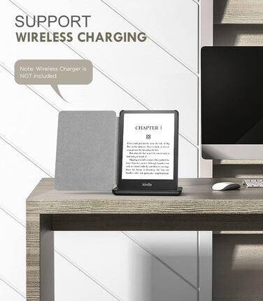 Чохол MoKo для Kindle Paperwhite 11 (2021) 6.8 дюйма, тонкий, легкий, з авто-вимиканням, зелений, чорний