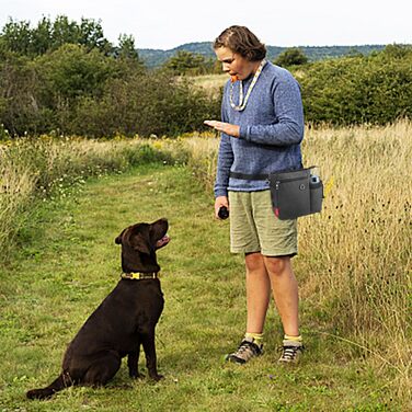 Сумка для собак Leckerlibeutels з пляшкою для води, контейнером для ласощів та відсіком для відходів