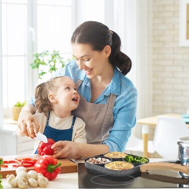 Пан для смаження Pancake Joeji's Kitchen з 4 відділеннями - антипригарне, для індукційних плит