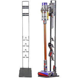 Підставка для пилососів Dyson – Organizer та кріплення для Dyson Gen5, V15s, V15, V12 Slim, V11, V10, V8, V7, V6, DC30, DC35 | Підставка з рамою для бездротових пилососів Dyson (Антрацит)