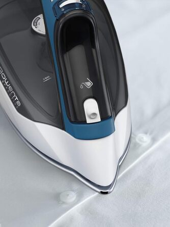Праска Rowenta Effective з парою, 2200 Вт, 110 гр/хв, нержавіюча сталь, блакитна