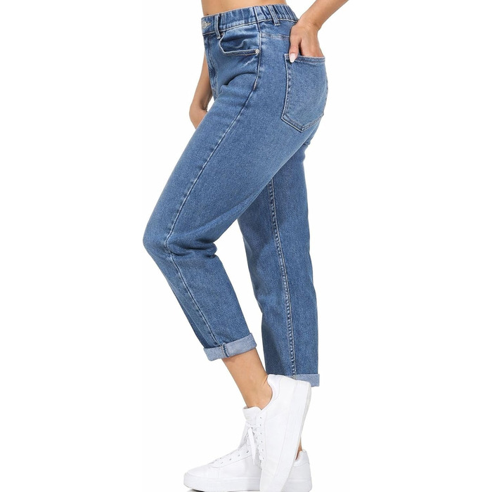 Джинси жіночі Hailys Mom Jeans з високою талією, блакитні, розмір XL