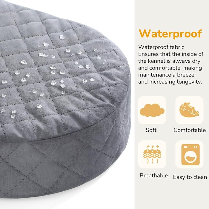Dog Car Seat Back Bench with Thick Padding for Pet Travel, Waterproof and Washable, Dog Car Seat Back Bench with 2 Safety Leashes. Medium Back Length Less than 70 cm