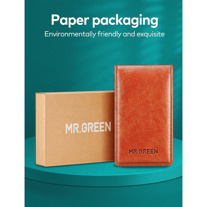 Преміум набір кусачок для нігтів MR.GREEN зі шкіряним чохлом — 3-предметний сталевий набір для манікюру та педикюру для чоловіків та жінок, компактний органайзер (Класичний коричневий)