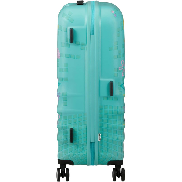 Чемодан American Tourister Wavebreaker Disney FL Spinner L, 77 см, 96 л, коліщата, матова поверхня, Disney Stitch Flower
