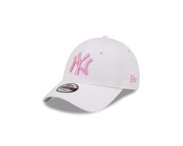 Дитяча кепка New Era New York Yankees MLB League Essential Pink 9Forty (6-12 років, білий/рожевий)