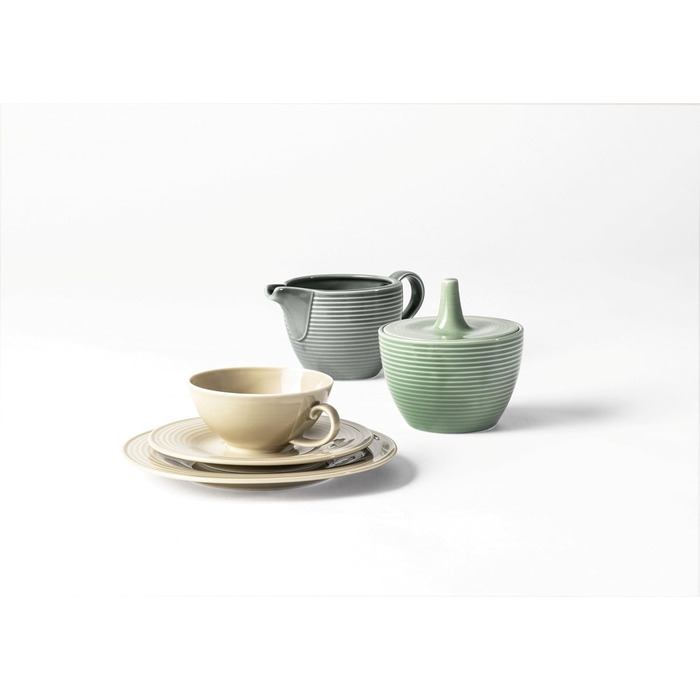 Seltmann Weiden Beat Pearl Grey Sugar Bowl + Milk Jug 2-Piece Set