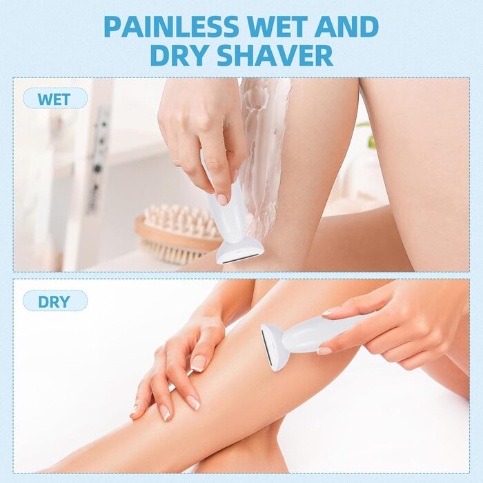 Електричний жіночий триммер 5-в-1 для тіла та бікіні, водонепроникний IPX7, білий