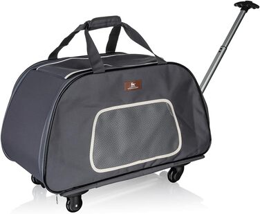 Транспортна сумка-тролей для собак Knuffelwuff, складна, на колесах, S, 56x35x33 см