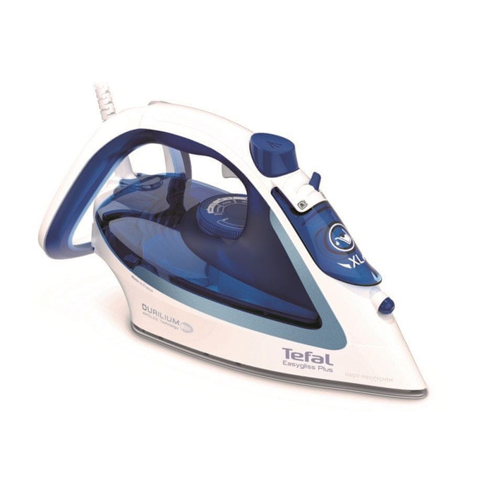 Парова праска Tefal FV5736E0, 2500 Вт, керамічна підошва, синя, 270 мл