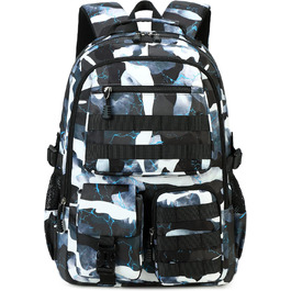 Шкільний рюкзак для хлопчика-підлітка Lmwzh, чорний. Водонепроникний, міцний, великий. Ідеальний для школи.