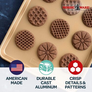 Nordic Ware Cookie Stamps with Wooden Handle 