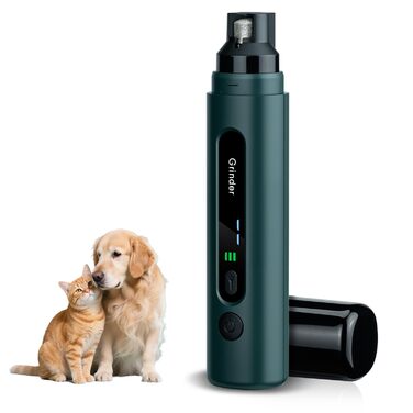 Електричний точилка для кігтів собак 5-ступінчатий з LED-підсвіткою, тихий, перезаряджуваний, потужний точилка для кігтів для домашніх тварин, для собак та котів малих та середніх порід