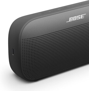 Портативна Bluetooth колонка Bose SoundLink Flex (2-ге покоління), водонепроникна, пилонепроникна, з природним звучанням, до 12 годин роботи від акумулятора, чорна