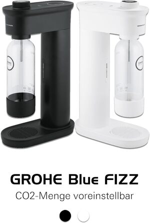 GROHE Blue Fizz Набір для газованої води (3 рівні газування, без CO2 балона, 1x 0,85л пляшка + засіб для чищення), чорний, 31943K00