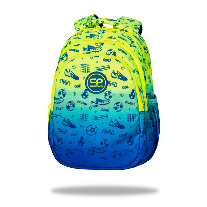 Шкільний рюкзак CoolPack багатокомパートментний, синій з жовтими акцентами, 21 л